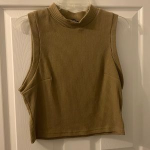 SHEIN Mustard Colored Crop Top